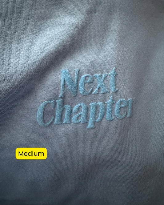 Next Chapter Hoodie (M, L - IMPERFECT)