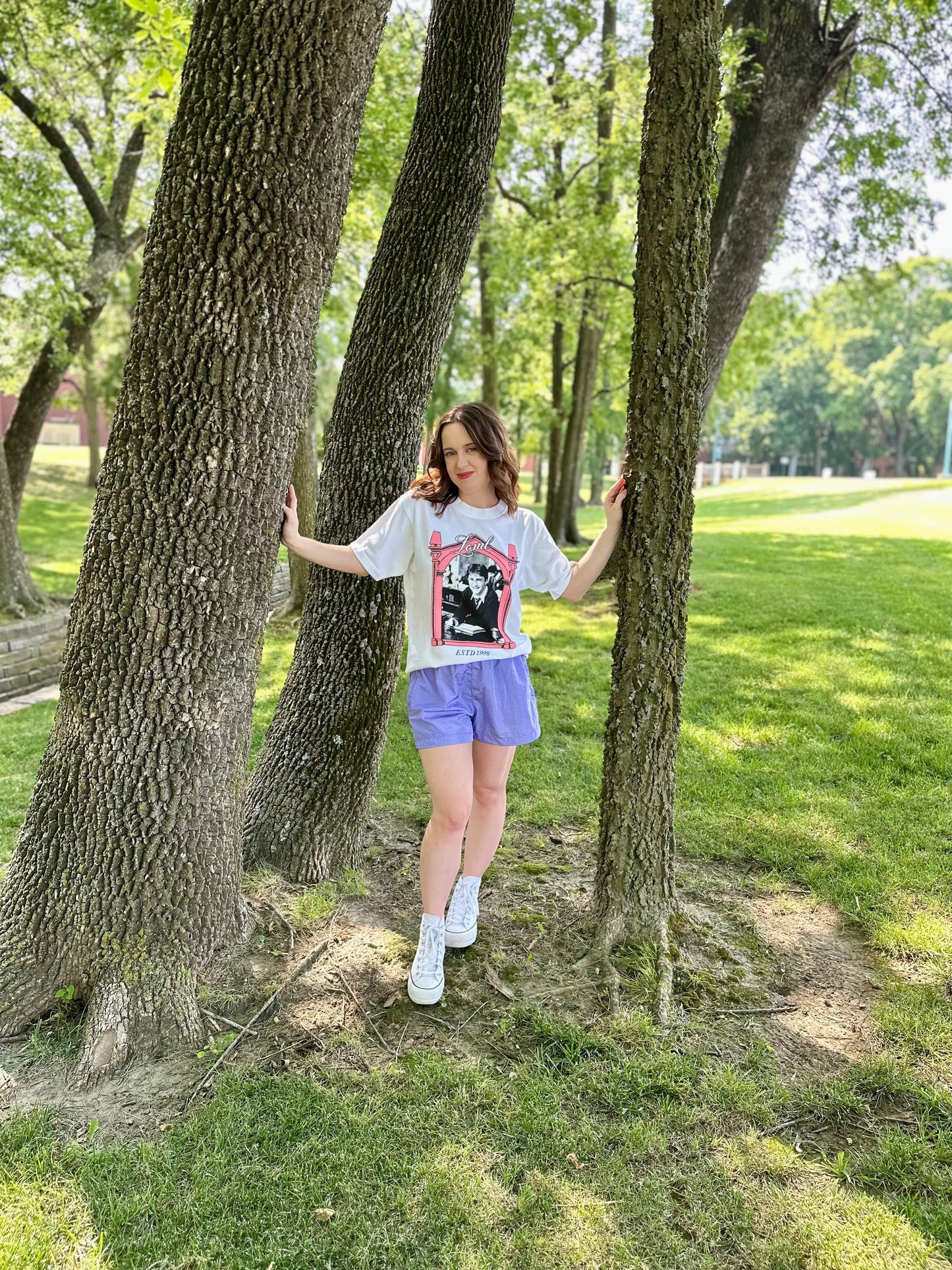 Harry Tortured Wizards Department Tee. 1998 loml graphic boxy t-shirt with lyrics from the tortured poets department by Taylor Swift.