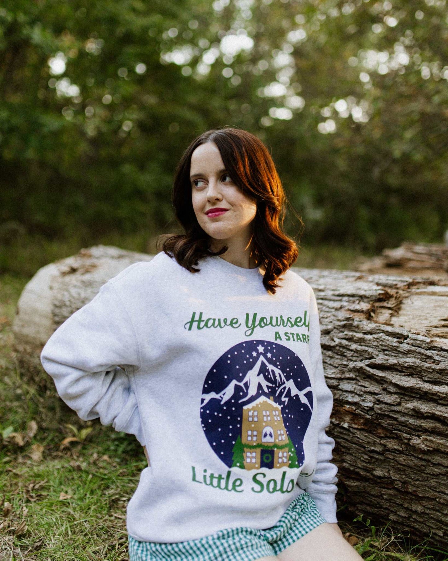 Velaris starry winter solstice crewneck sweatshirt. Next Chapter. Acotar Christmas merch. Bookish Christmas. Night Court. Sarah J. Maas. Holiday book merch. Feyre and Rhysand.