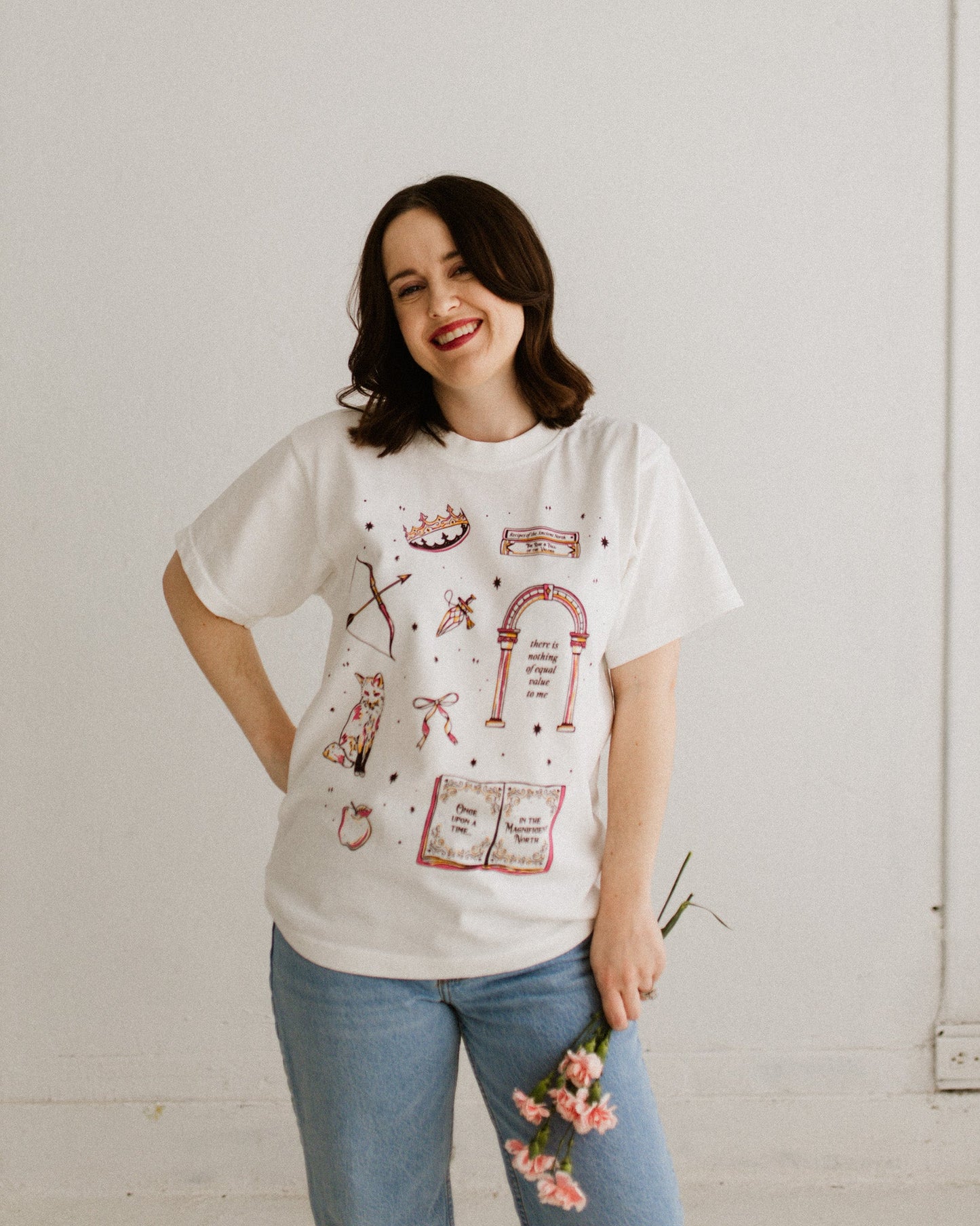 Once Upon a Broken Heart Tee. Oversized boxy t-shirt. OUABH merch. Bookish merch. Evangeline Fox. Jacks Prince of Hearts. Romantasy book merch.