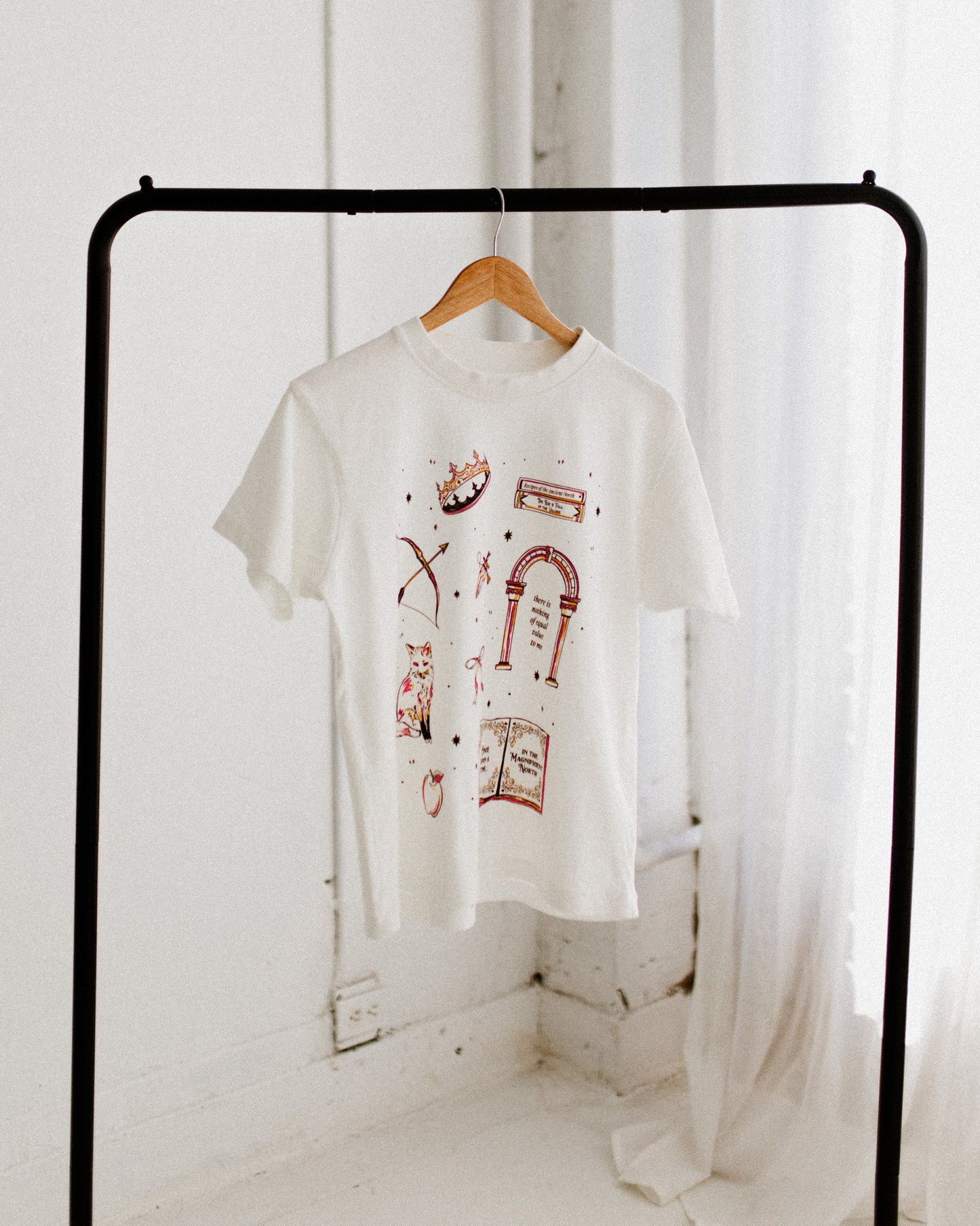 Once Upon a Broken Heart Tee. Oversized boxy t-shirt. OUABH merch. Bookish merch. Evangeline Fox. Jacks Prince of Hearts. Romantasy book merch.