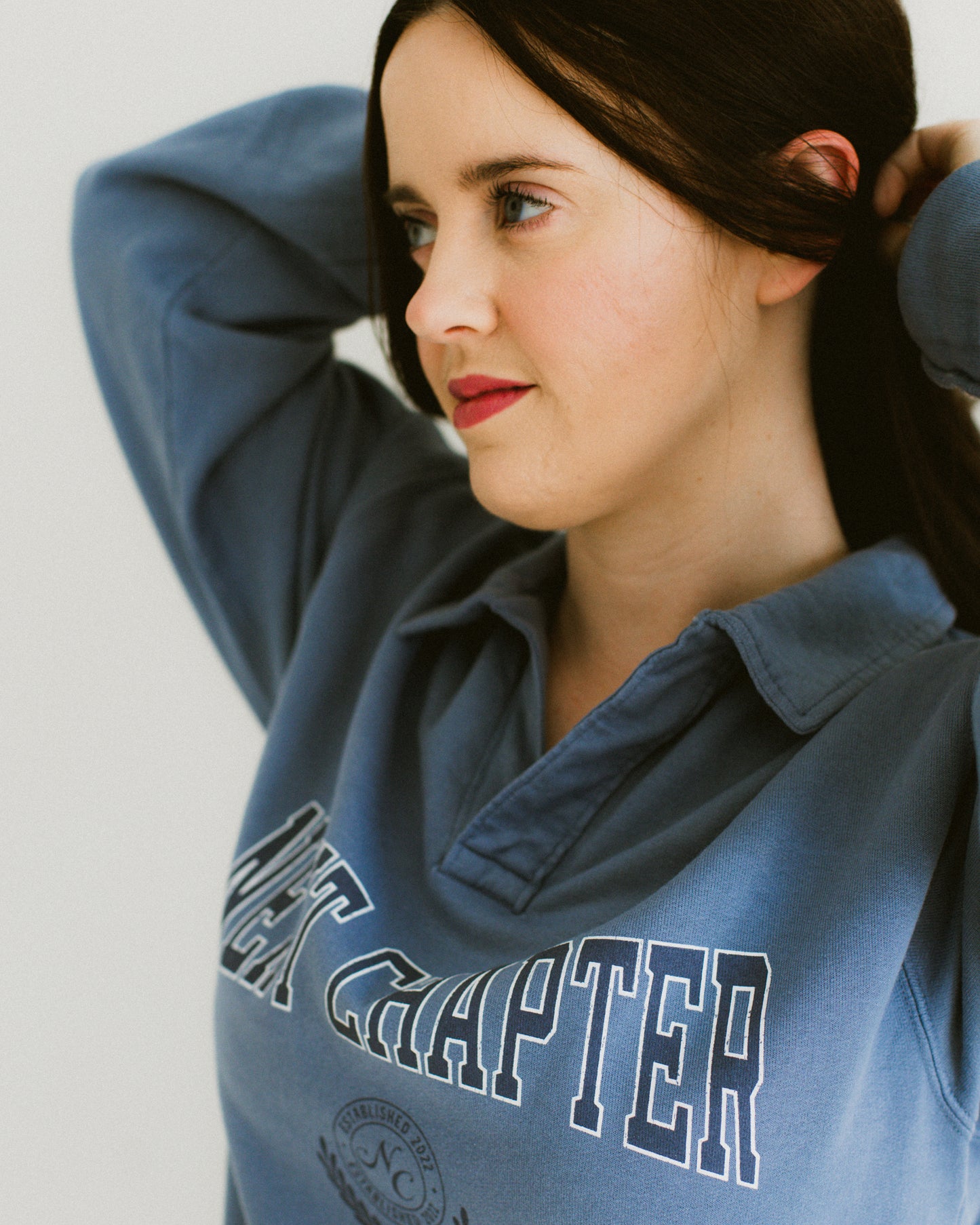 Next Chapter Collared Pullover