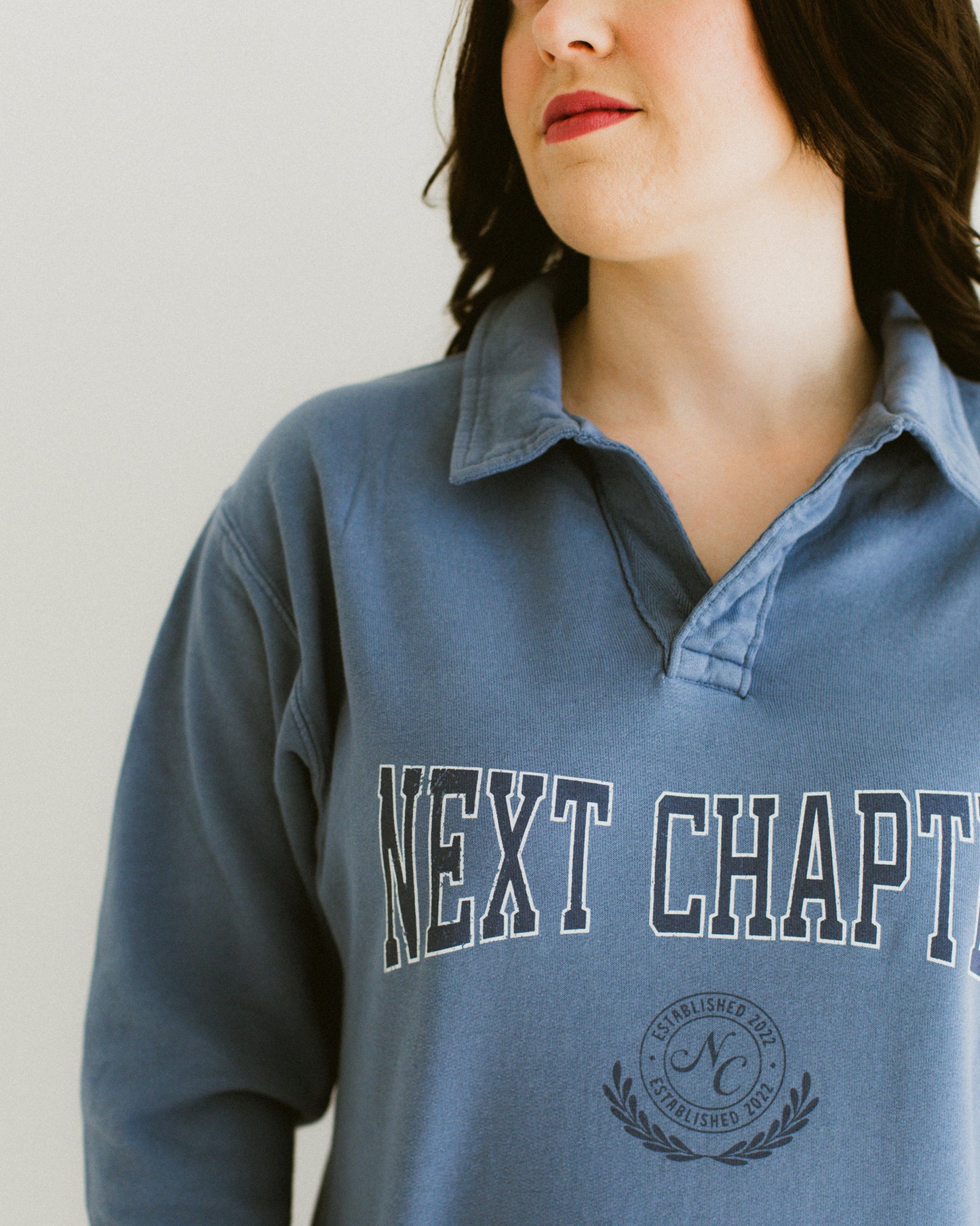 Next Chapter Collared Pullover