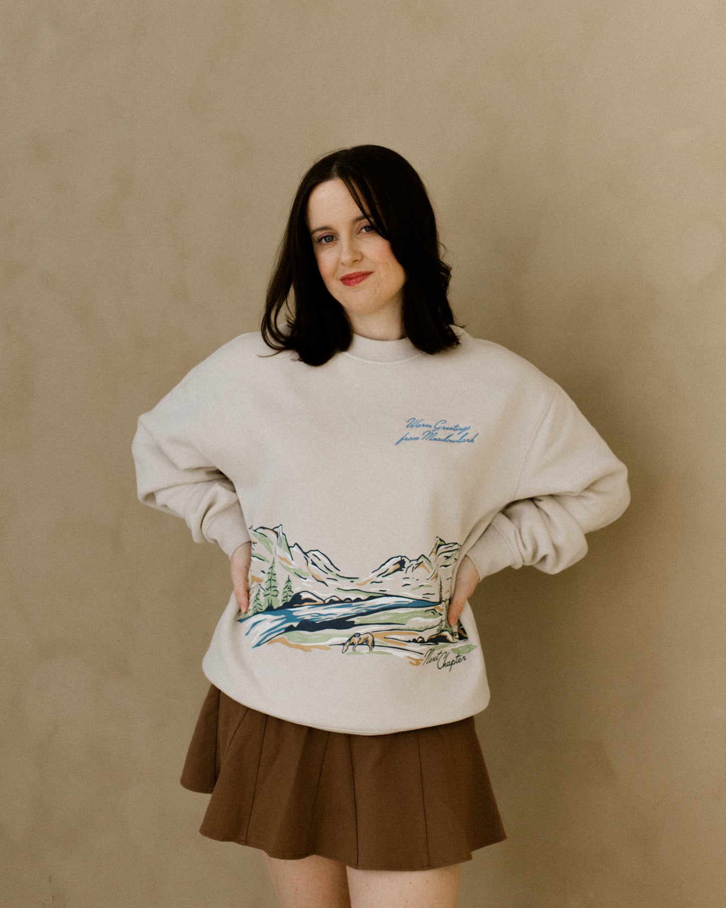 Lyla Sage Rebel Blue Ranch Meadowlark Crewneck Sweatshirt for cowboy romance book lovers