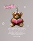 Book Bear Bag Charm from Next Chapter named 'Maple' Next Chapter offers unique and high quality book merch and apparel for readers. Bookish plush. Book plush.