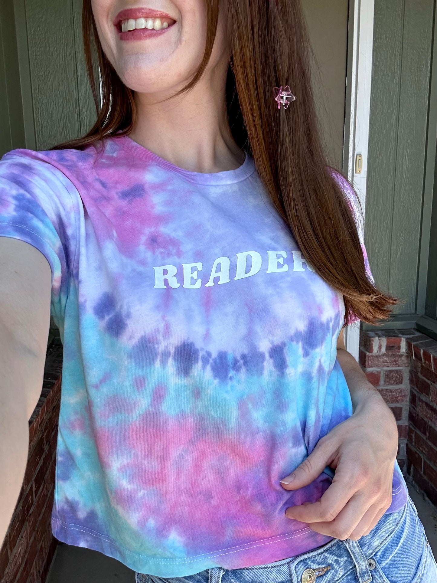 Reader Tie-Dye Cropped Tee