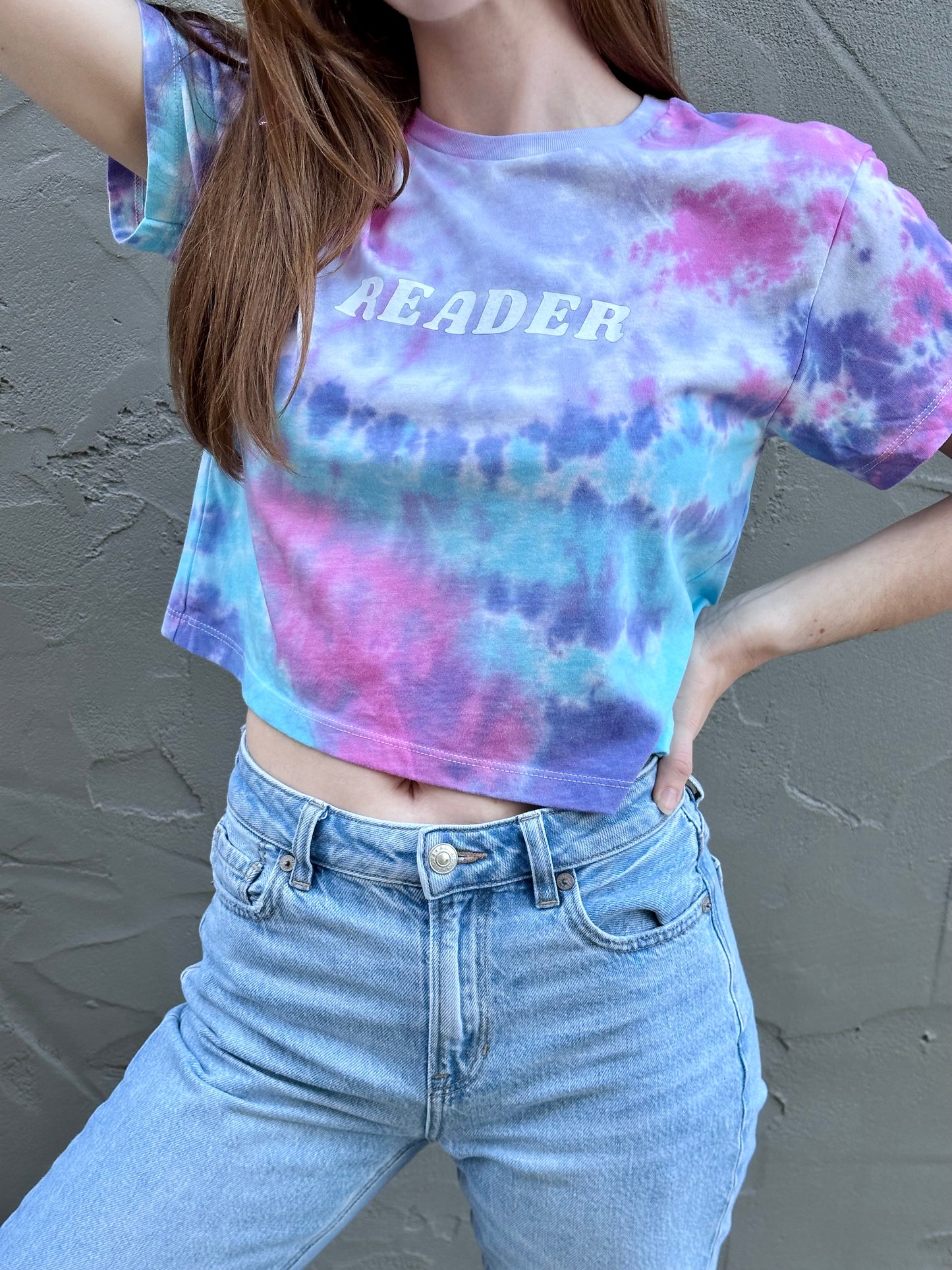 Reader Tie-Dye Cropped Tee