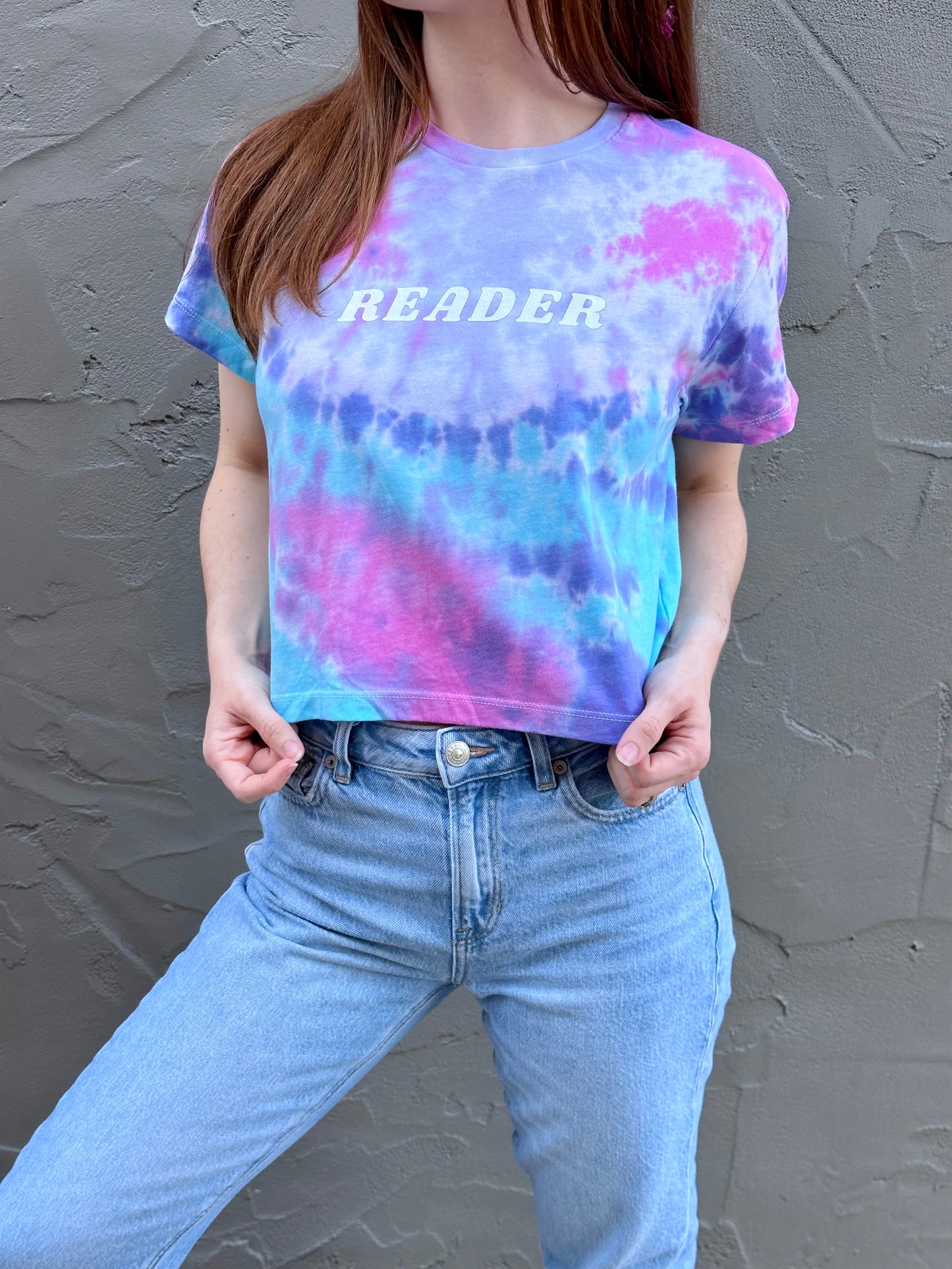 Reader Tie-Dye Cropped Tee