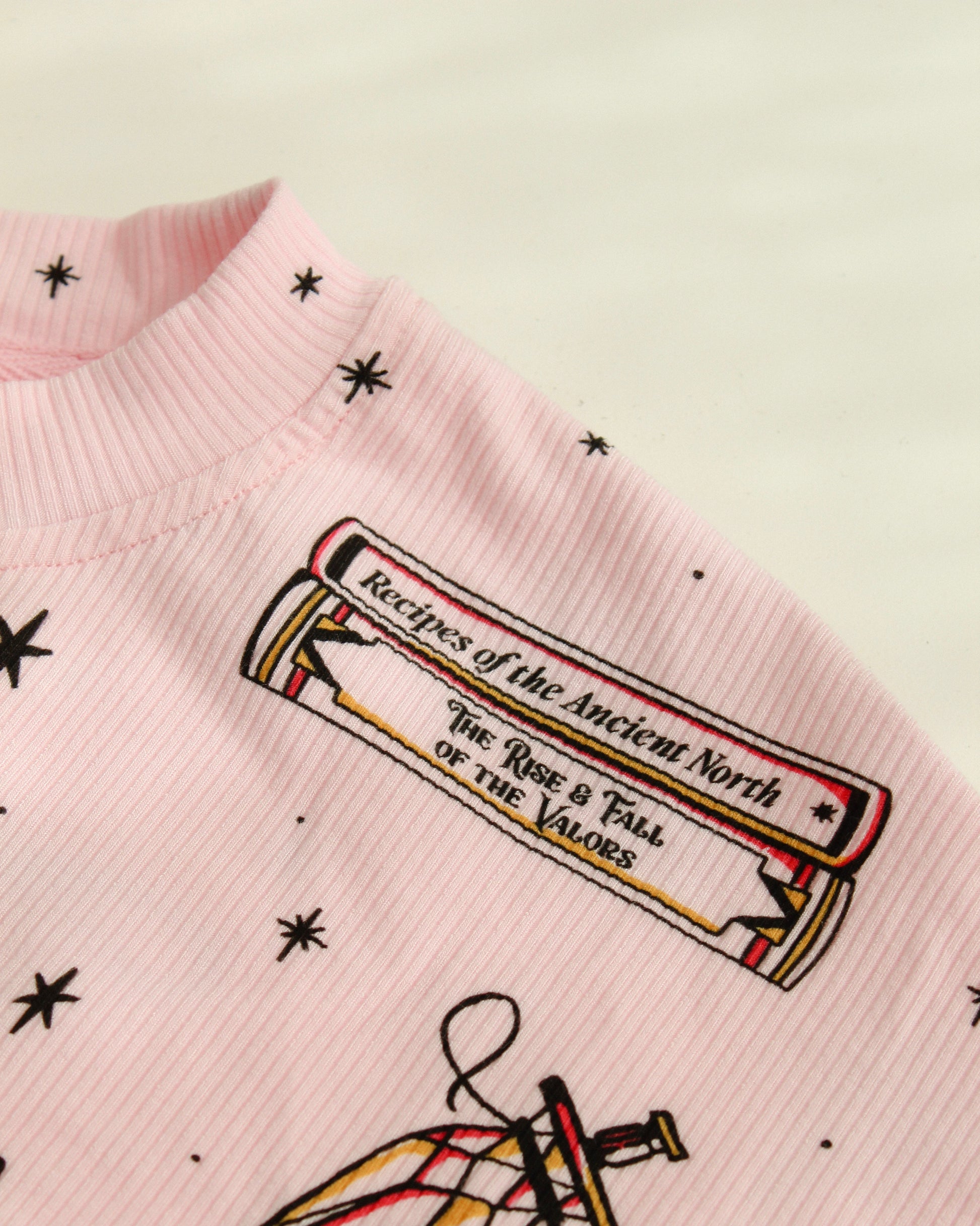 The Once Upon a Broken Heart Lounge Set from Next Chapter is officially licensed by Stephanie Garber. Cozy Bookish Pajamas. Bookish loungewear. 
