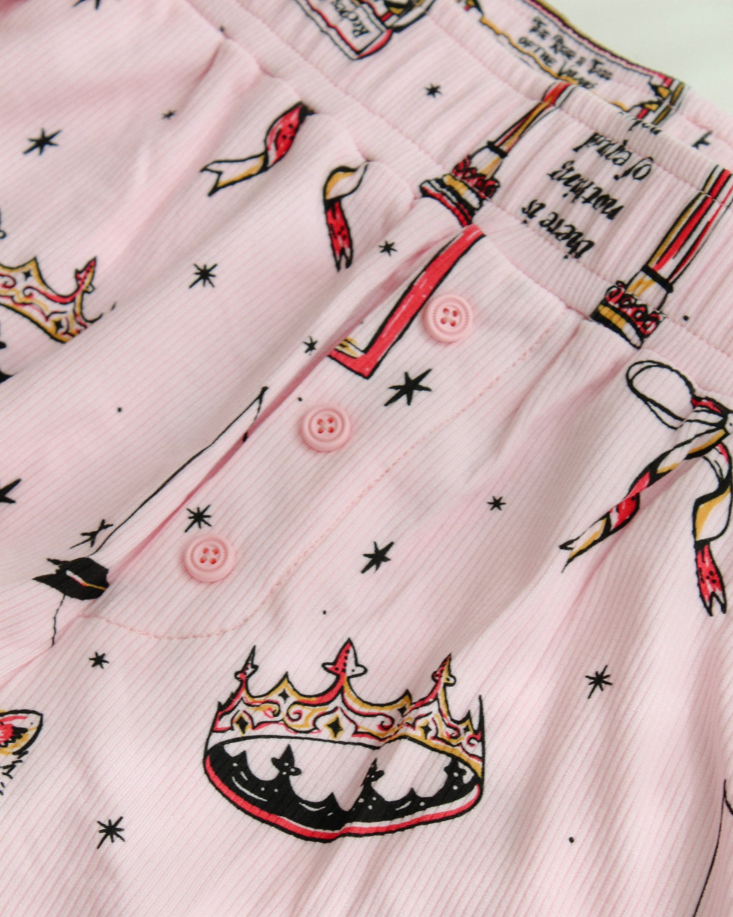 The Once Upon a Broken Heart Lounge Set from Next Chapter is officially licensed by Stephanie Garber. Cozy Bookish Pajamas. Bookish loungewear. 