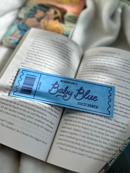 Baby Blue Guest Ranch Bookmark