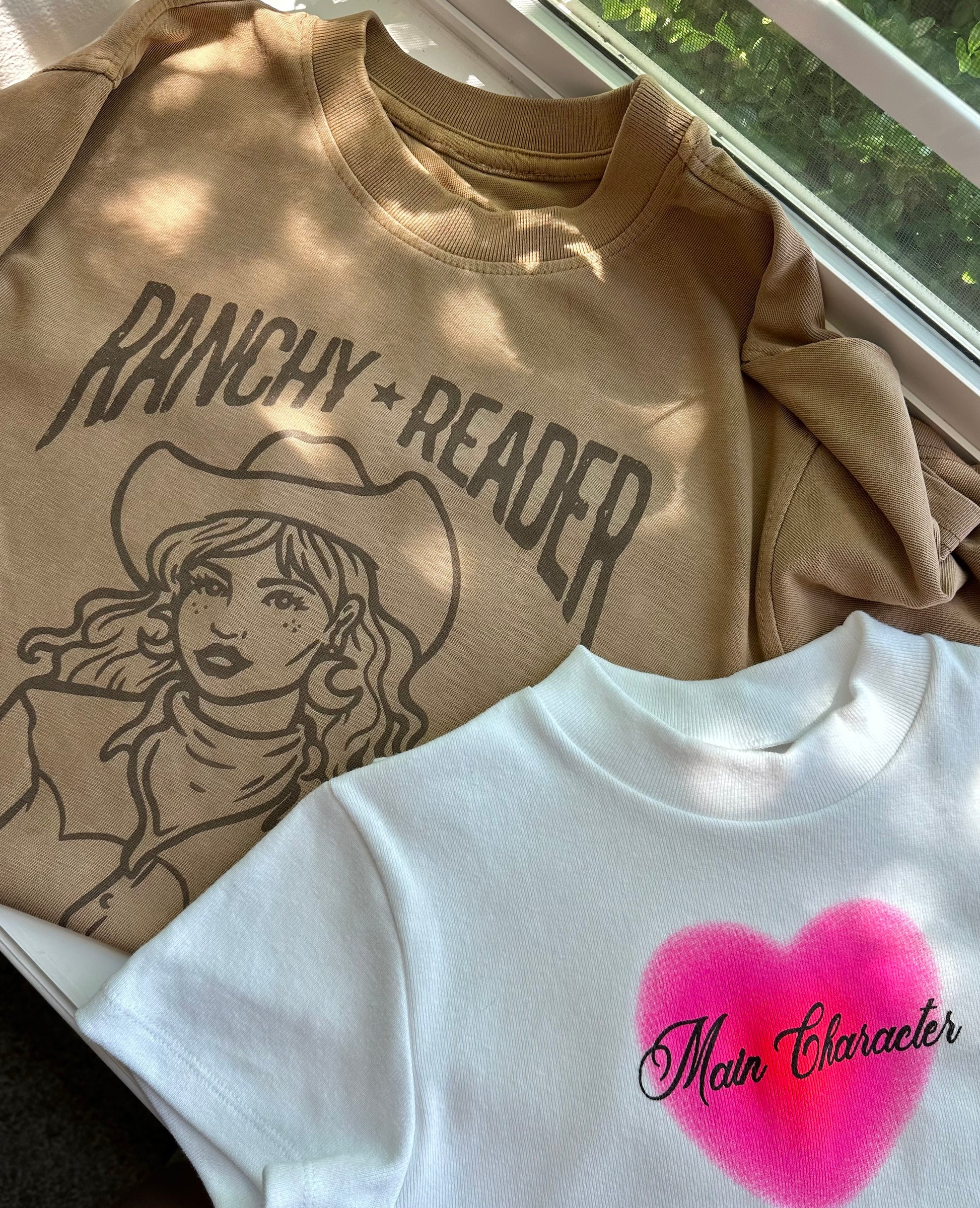 ranchy reader cowboy romance brown t-shirt. done and dusted by lyla sage from the rebel blue ranch book series