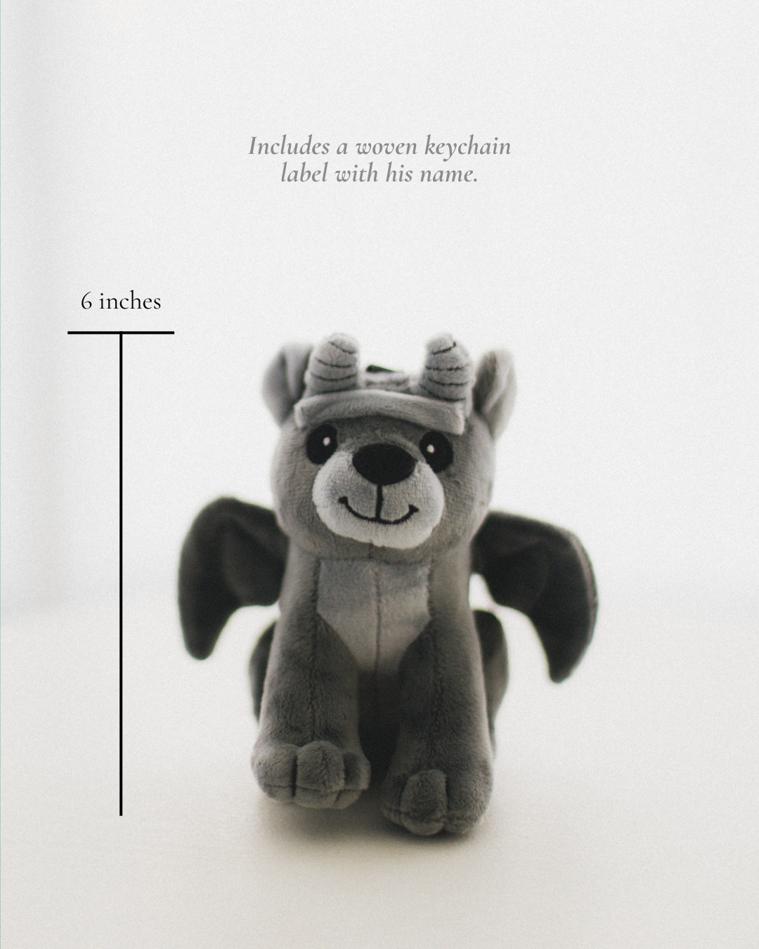 The Bartholomew Gargoyle Plushie from Next Chapter is inspired by The Knight and the Moth and officially licensed by Rachel Gillig. It can be used as a bag charm or bookshelf display!