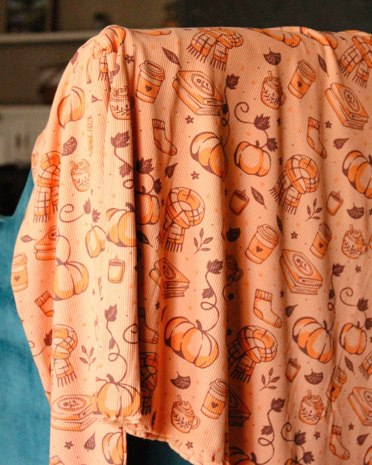 All Things Autumn Bookish Lounge Set bookish loungewear pajamas with ribbed texture and oversized fit